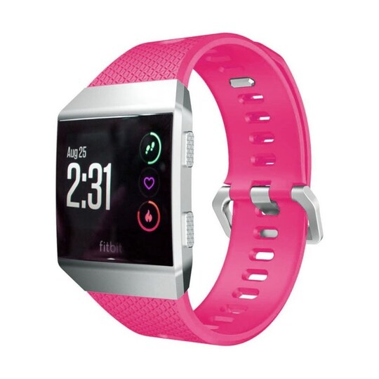 Sport armbånd Fitbit Ionic Mørk Pink S - Elkjøp