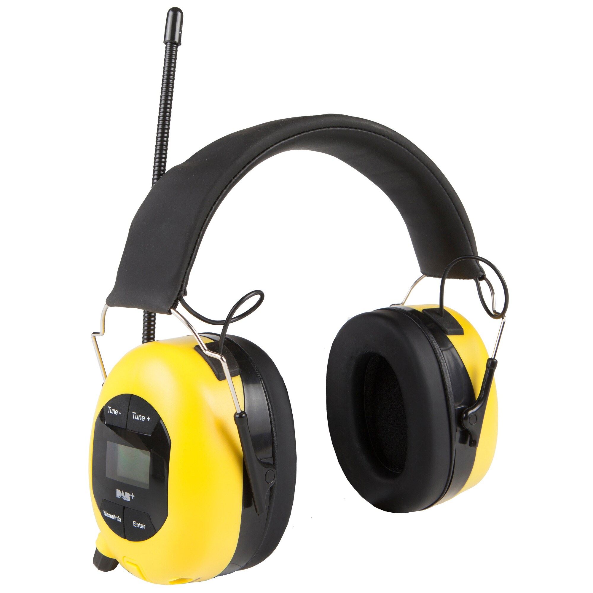 Pop@work hørselvern med DAB+ (gul) - Hodetelefoner - Elkjøp