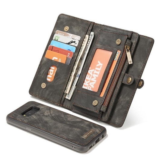Multi lommebok 11-kort Samsung Galaxy S8 Plus (SM-G955F) - Sort / gr� -  Elkjøp