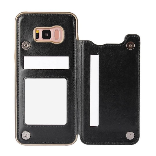 Flip lommebok 2-kort Samsung Galaxy S8 (SM-G950F) - Svart - Elkjøp