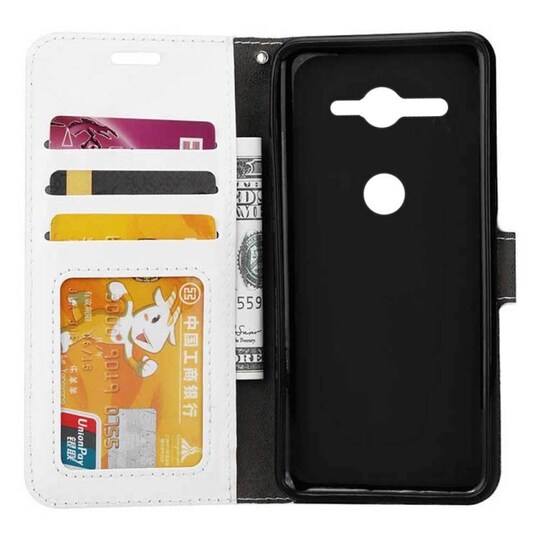 Lommebokdeksel 3-kort Sony Xperia XZ2 Compact (H8324) - Hvit - Elkjøp