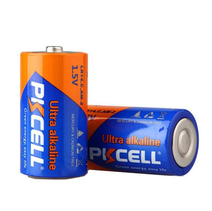 PKCELL batterier 1,5V alkalisk LR14.C.AM-2 2-pakning - Elkjøp