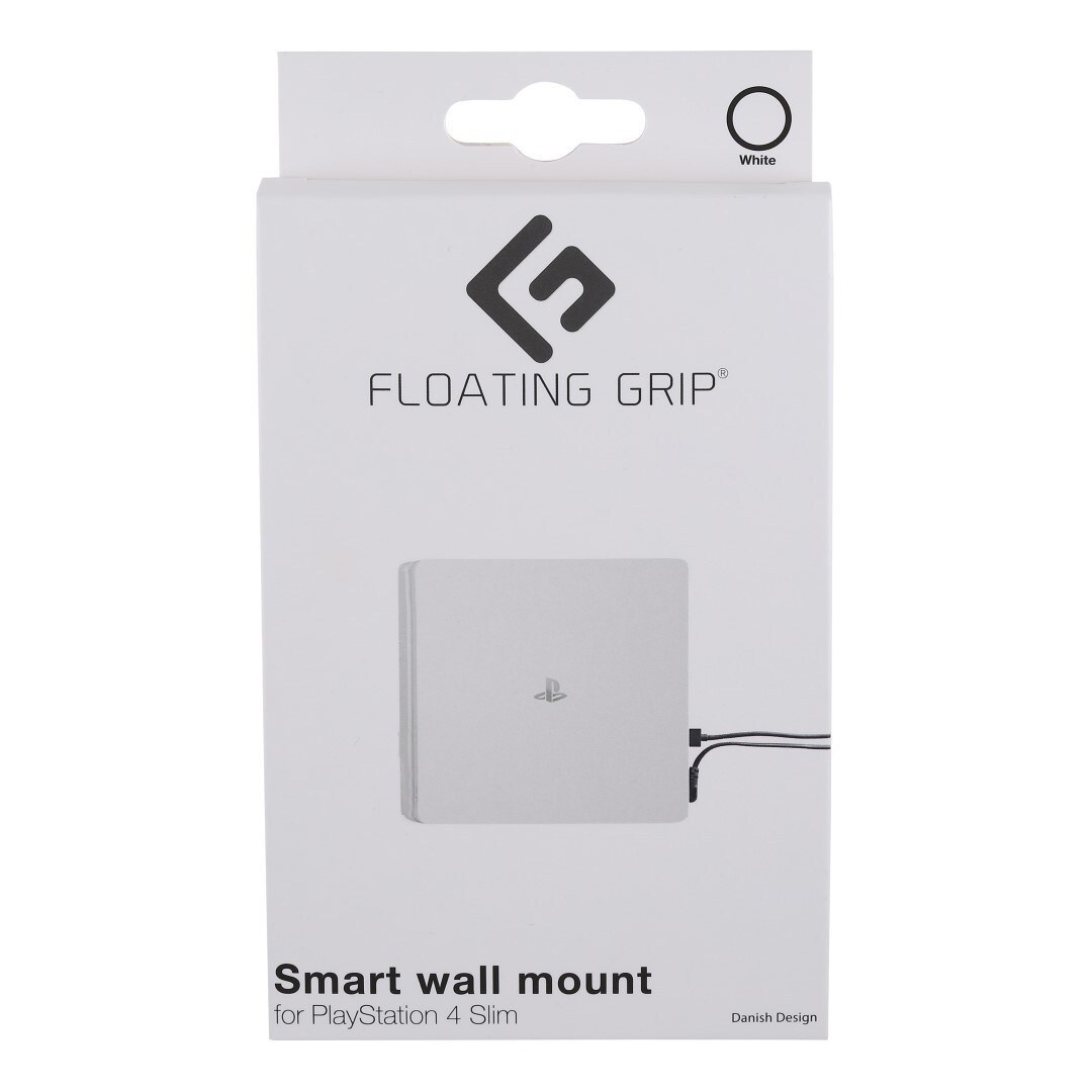 Floating Grip veggmontering for PS4 Slim konsoll (hvit) - Elkjøp