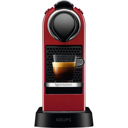 NESPRESSO® CitiZ kaffemaskin fra Krups, Rød - Elkjøp