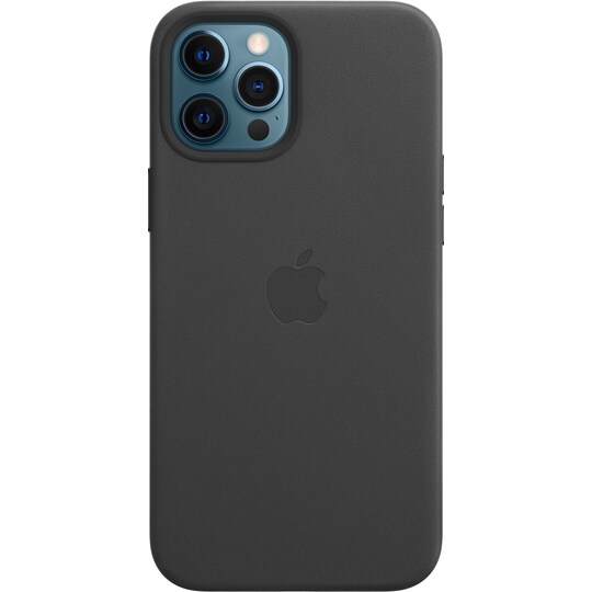 iPhone 12 Pro Max lærdeksel med MagSafe (sort) - Elkjøp