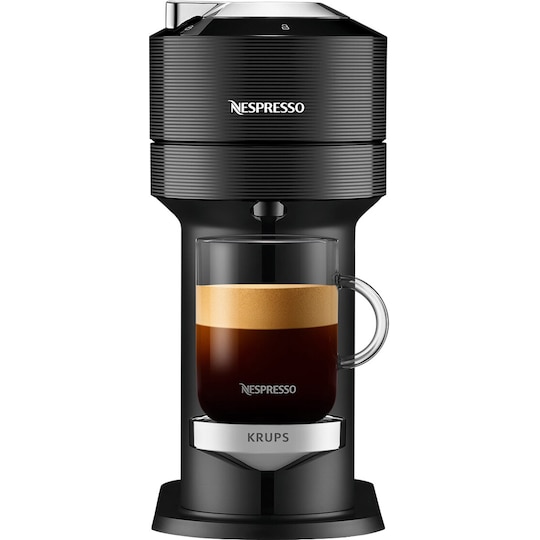 NESPRESSO® Vertuo Next kaffemaskin fra Krups, Klassisk Sort - Elkjøp