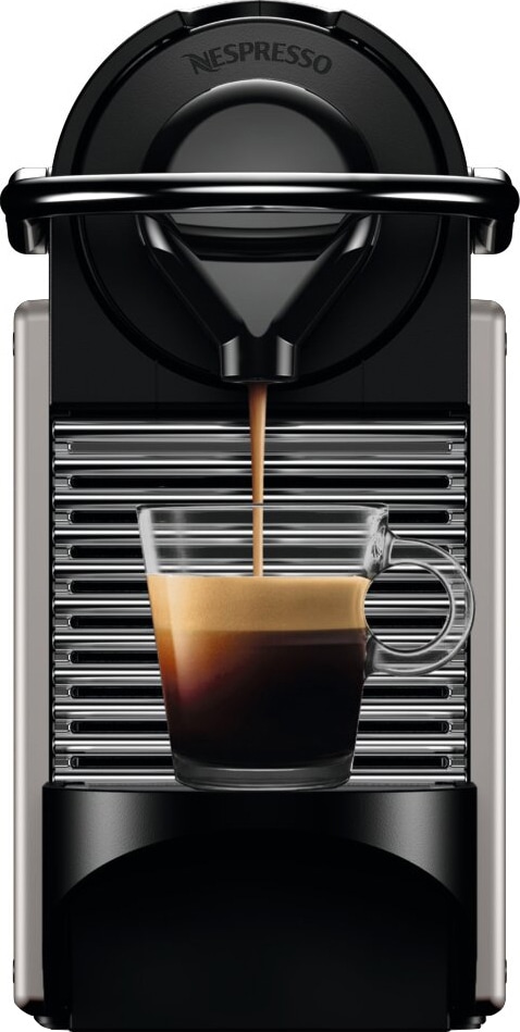 NESPRESSO® Pixie kaffemaskin fra Krups, Titan - Elkjøp