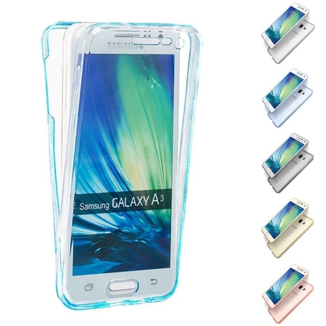 360° silikondeksel Samsung Galaxy A3 2015 (SM-A300F)  - Gull