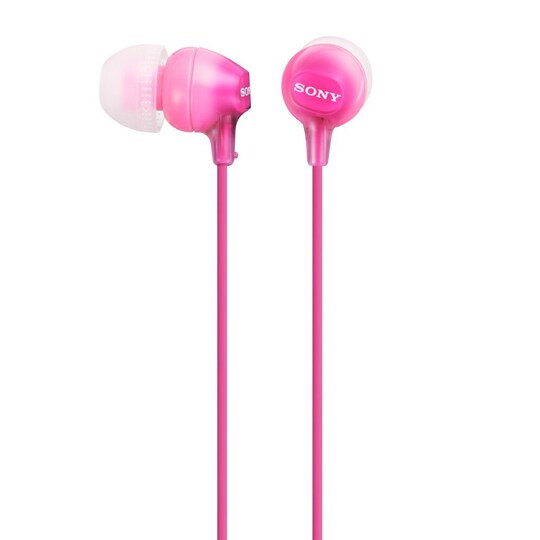 Sony in-ear-hodetelefoner MDR-EX15APPI (rosa) - Elkjøp