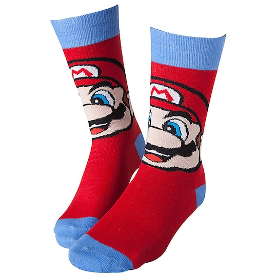 Sokker Nintendo - Martio-motiv 43-46 (rød/blå) - Elkjøp