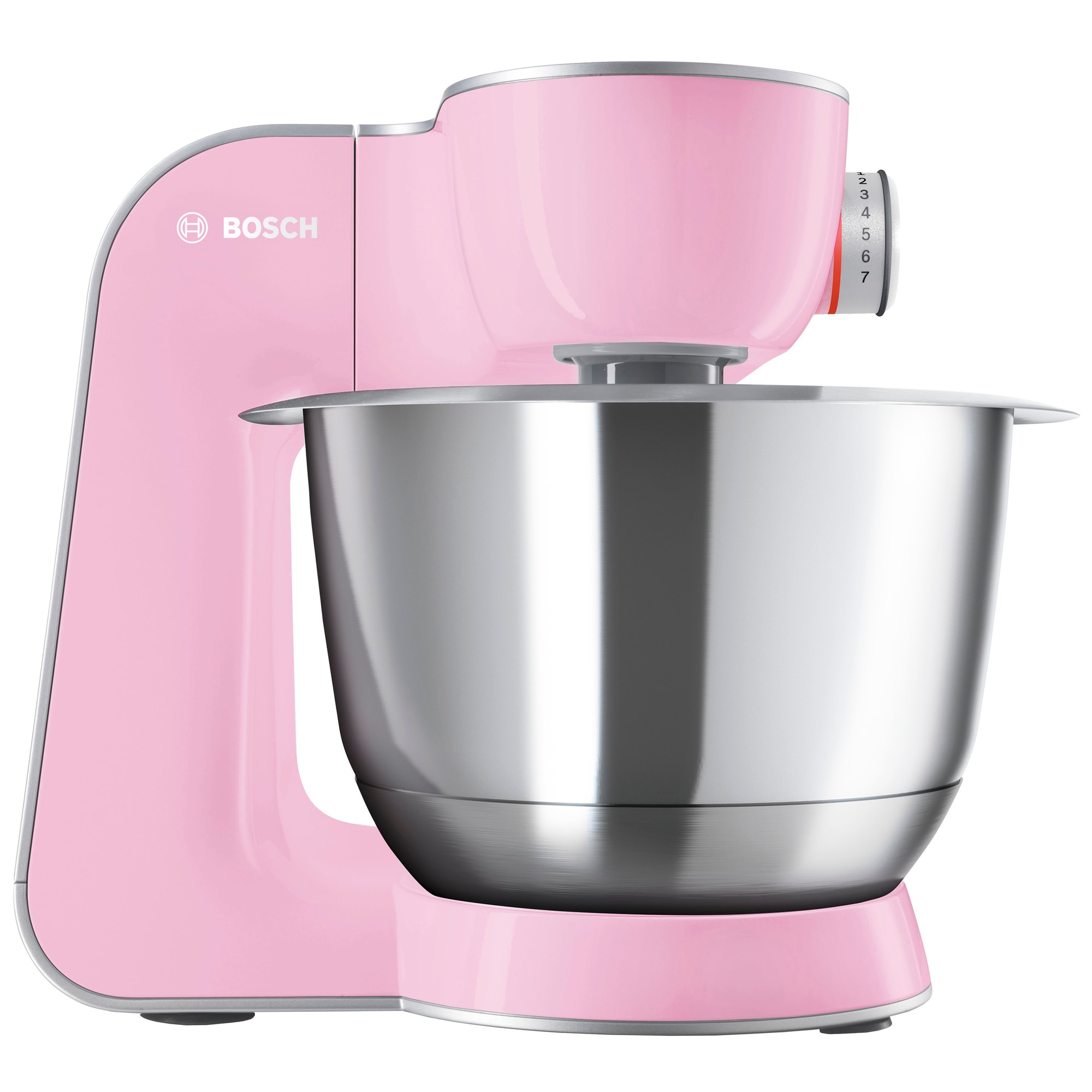 Bosch MUM5 CreationLine kjøkkenmaskin (rosa/sølv) - Elkjøp