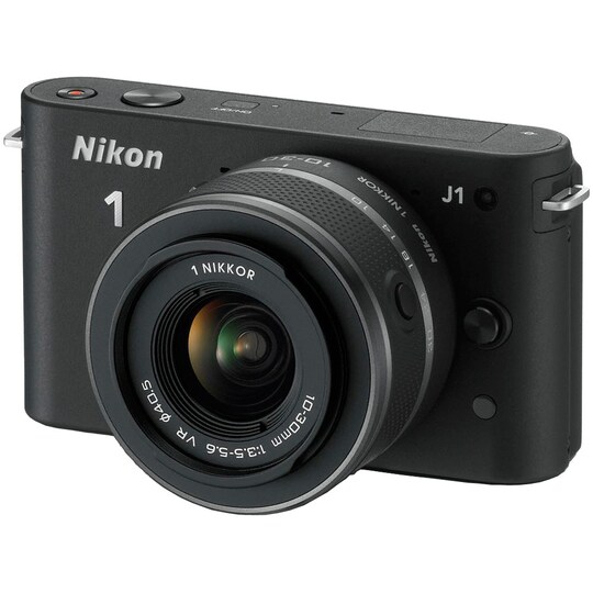 Nikon systemkamera 1 J1 + VR 10-30 mm (sort) - Elkjøp