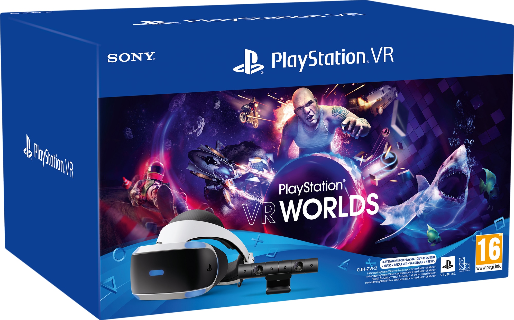 PlayStation VR MK5 bundle: PS VR-briller med kamera og VR Worlds - Elkjøp