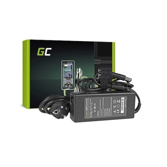 Green Cell lader / AC Adapter til HP 90W / 19V 4.74A / 7.4mm-5.0mm - Elkjøp