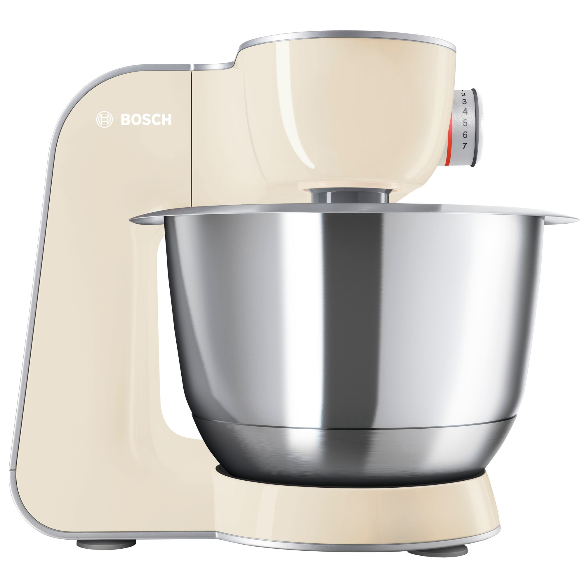 Bosch MUM5 CreationLine kjøkkenmaskin (Vanilje/sølv) - Kjøkkenapparater -  Elkjøp