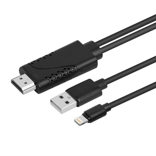 Lightning til HDMI Adapter - Speil iPhone / iPad skjerm - Elkjøp
