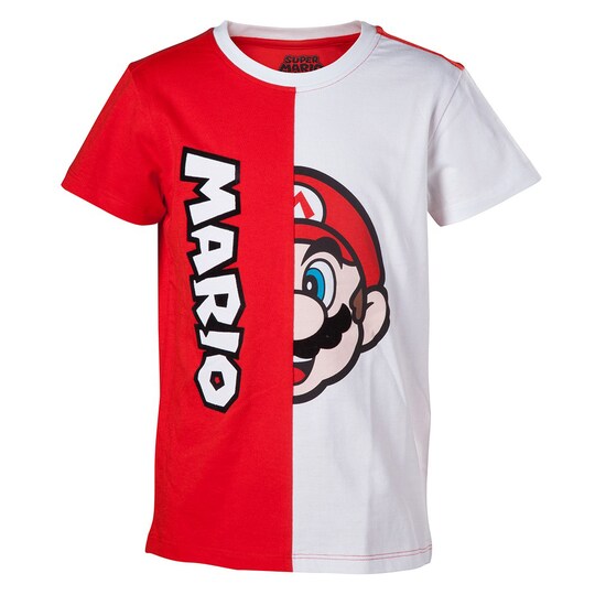 T-skjorte barn Nintendo - Mario rød/hvit (158/164) - Elkjøp