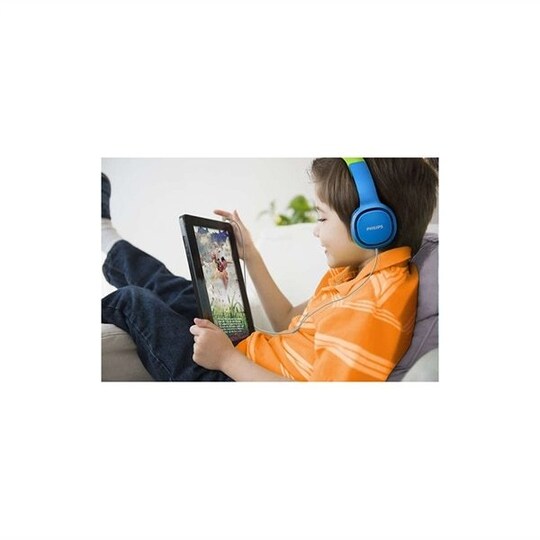 Philips Kids Headset on-ear SHK2000BL Barneheadset - Elkjøp