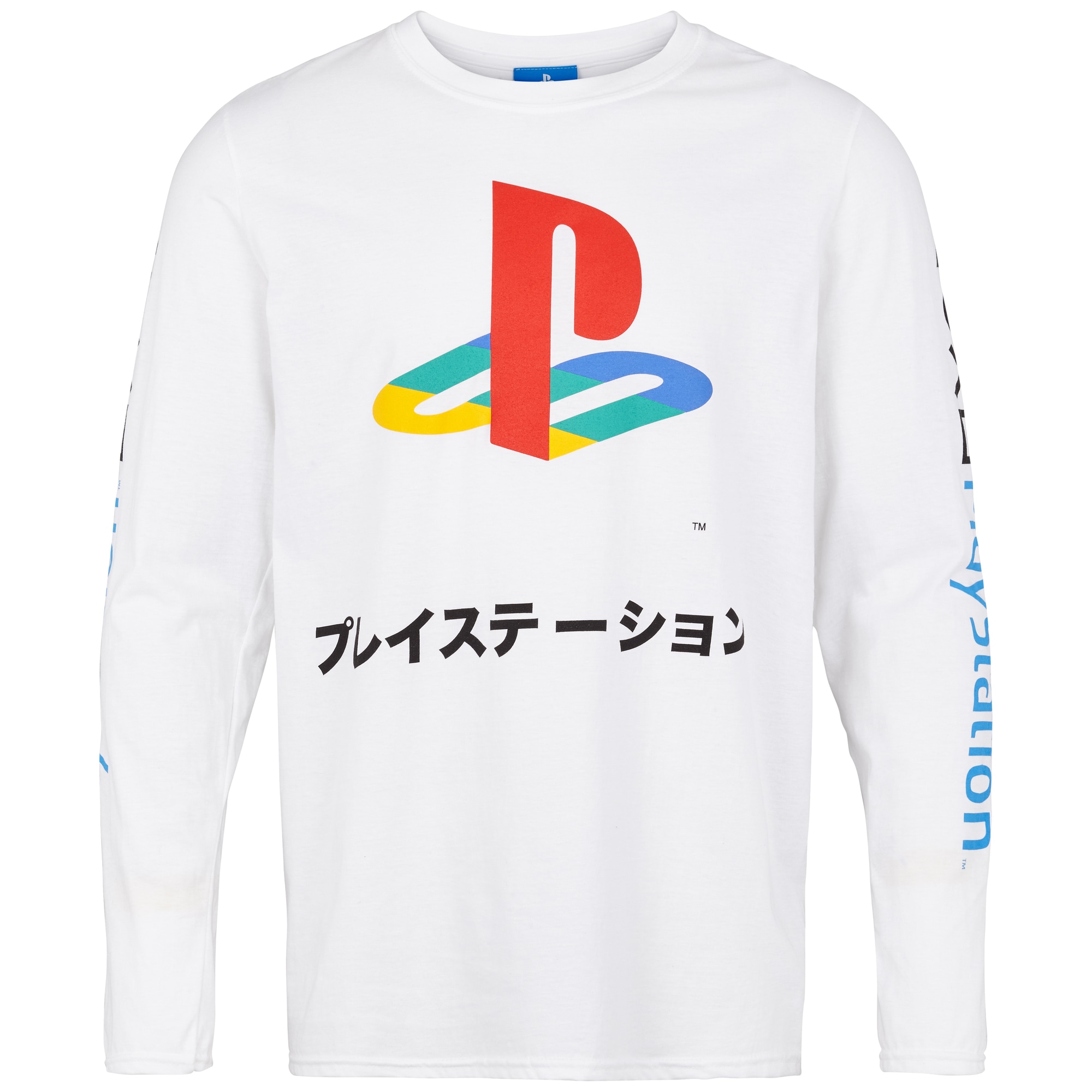 Genser PlayStation japansk logo hvit (L) - Klær - gaming og E-sport - Elkjøp