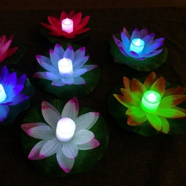 Flytende LED belysning Lotusblomst til Svømmebasseng & Spabad - 3-farget -  Elkjøp
