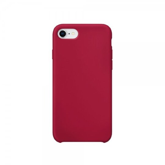 XQISIT iPhone 7/8/SE Deksel Silikoni Case Rød - Elkjøp