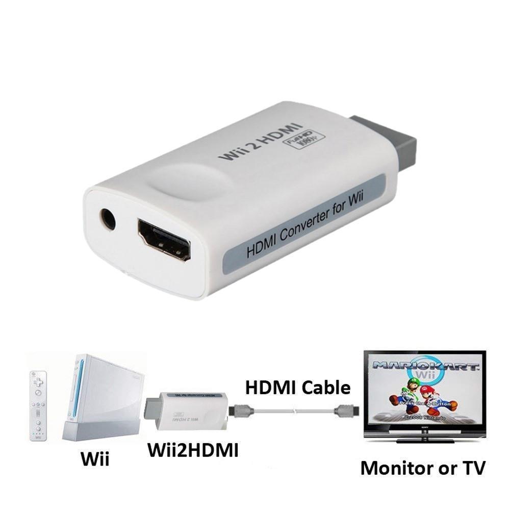 Wii til HDMI Full HD-adapter med 3,5 lydutgang - Elkjøp