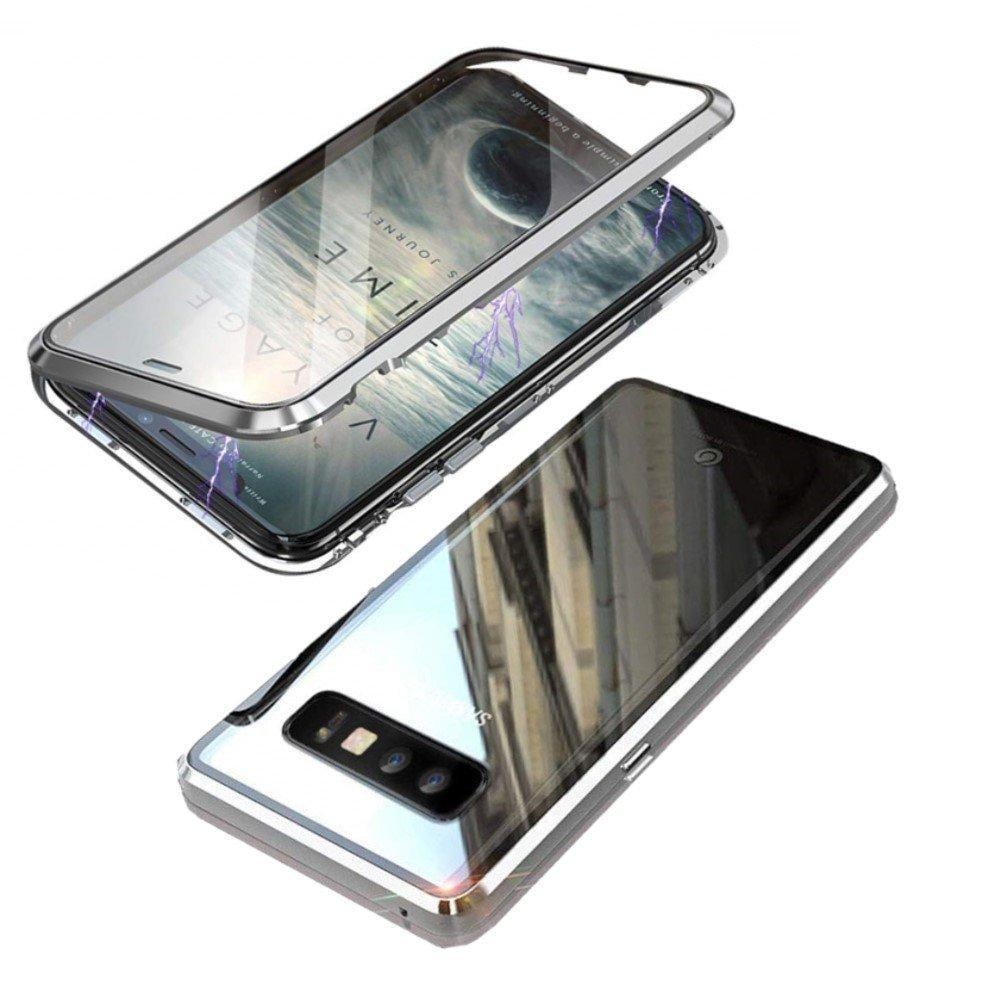 Samsung Galaxy S10-deksel med skjermbeskytter sølv - Elkjøp