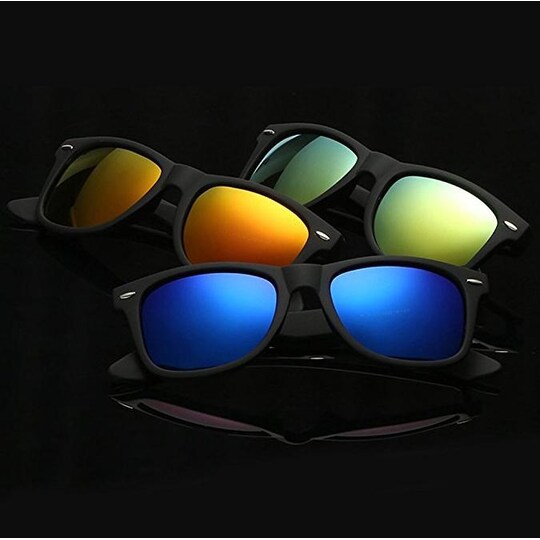 Solbriller med polariserte glass UV400 Sort / blå - Elkjøp
