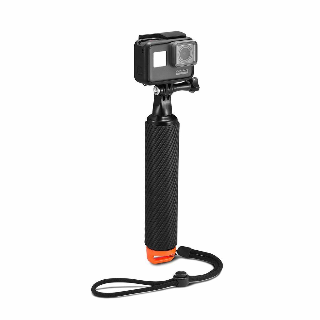 Flytende håndtak med selfie-pinne for GoPro actionkamera - sort / oransje -  Elkjøp