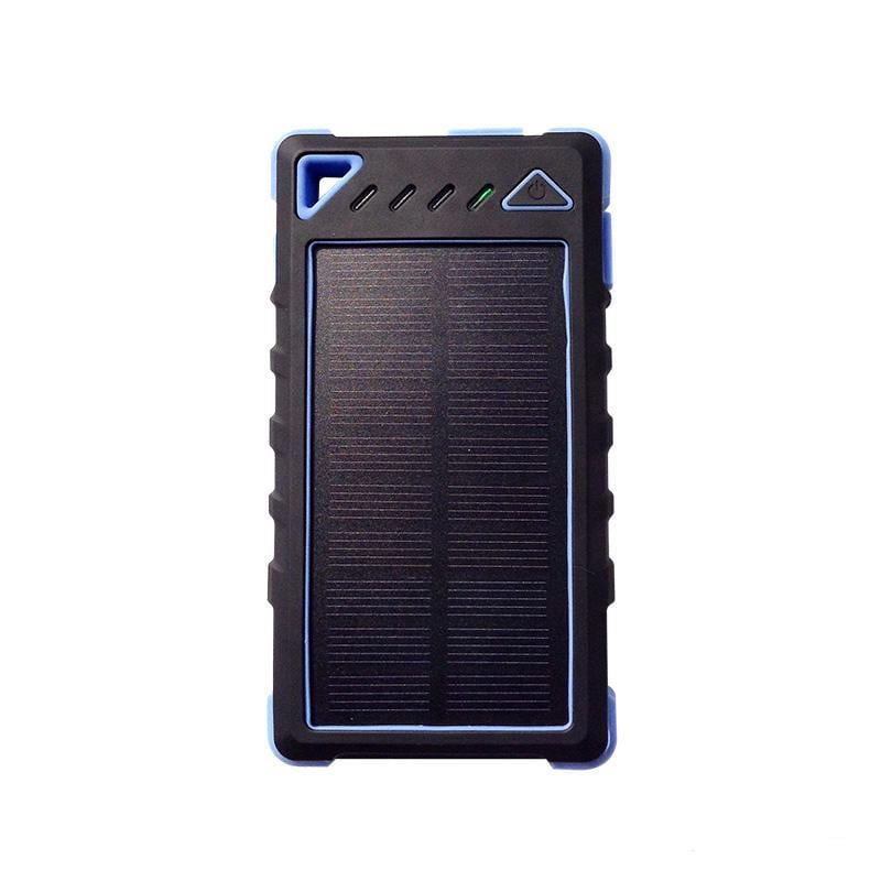 DOCA D-S8000 Powerbank solcelle lader 8000 mAh - blå - Elkjøp