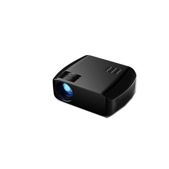 Mini-projektor for hjemmekino 1080p - svart - Elkjøp