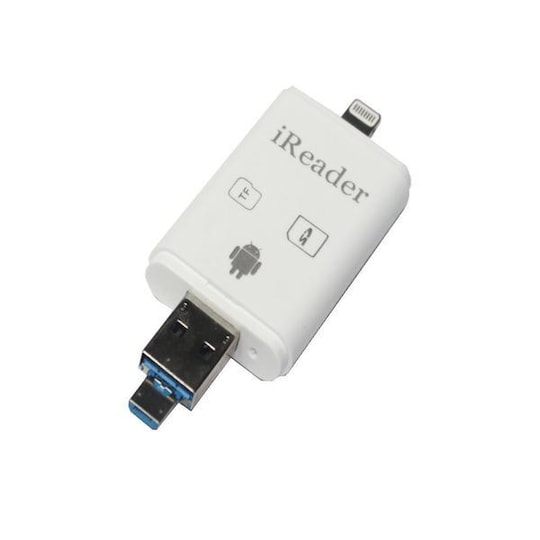 Minnekortadapter for iPhone, iPad, Android for MicroSD / SD-kort - Elkjøp