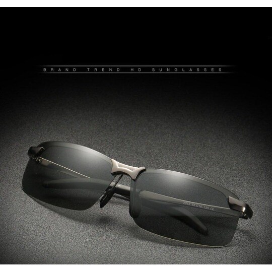 Polariserende solbriller med fargeskiftende briller UV400 sort - Elkjøp