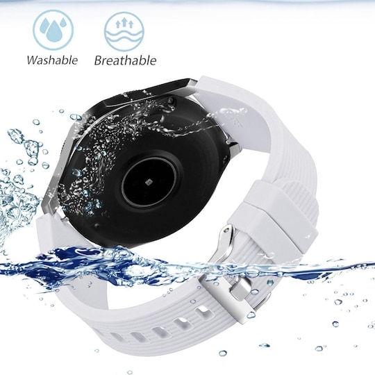 Armbånd Samsung Galaxy Watch 46 mm - hvit - L. - Elkjøp