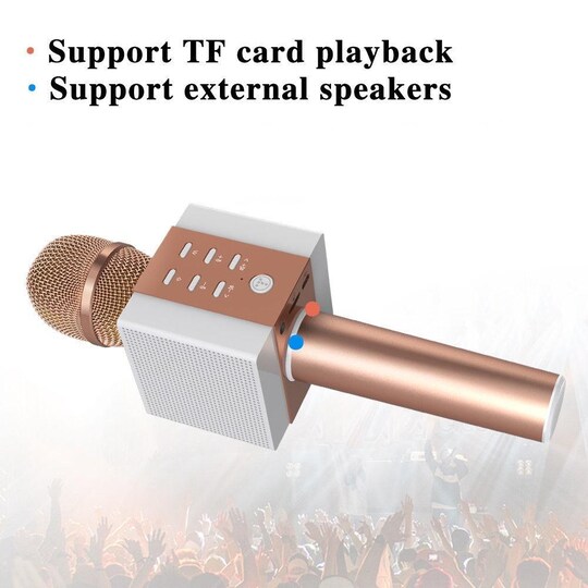 INF Trådløs karaoke-mikrofon med Bluetooth-høyttaler - Elkjøp