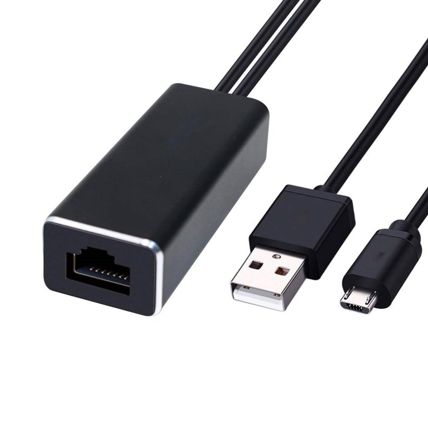 Micro USB til Ethernet-adapter 10/100 Mbps for mediaspillere - Elkjøp