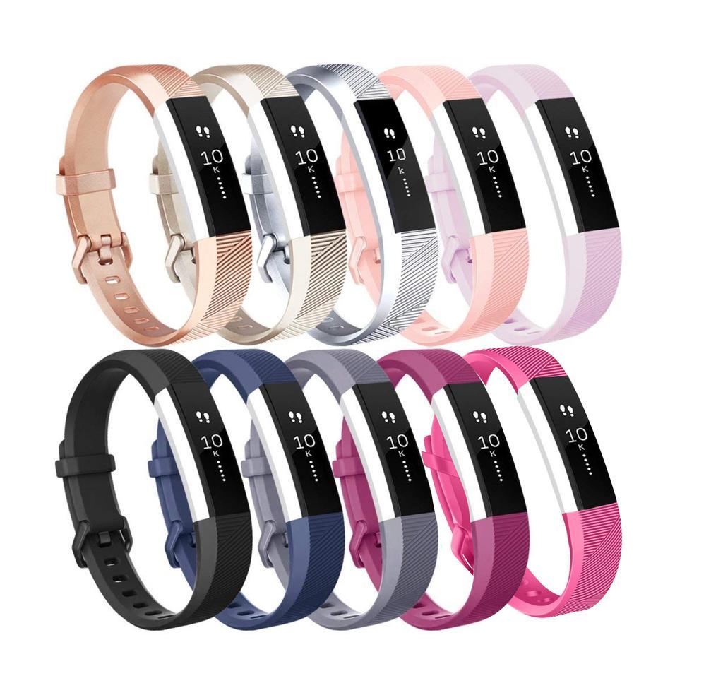 Fitbit Alta/Alta HR armbånd i silikon - pakke med 10 (S) - ulike farger -  Tilbehør klokker - Elkjøp