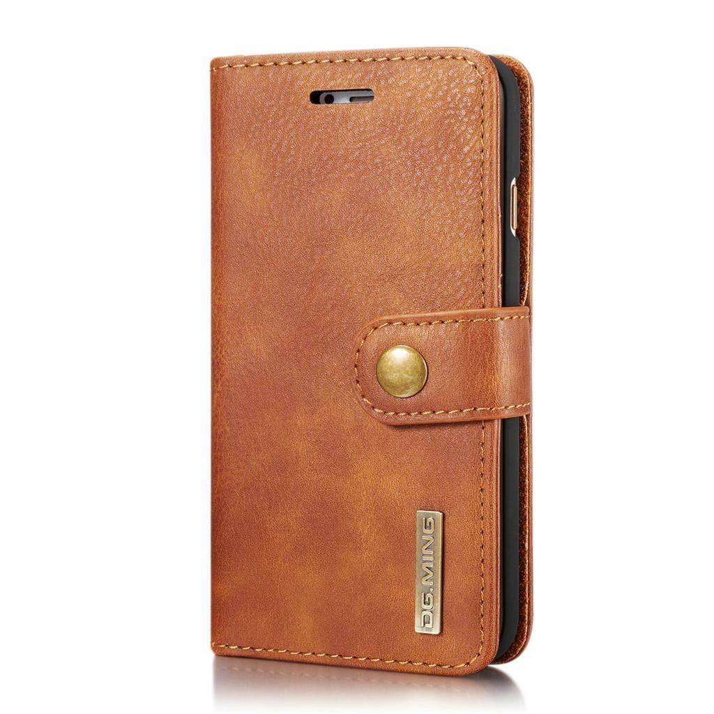 Mobil veske til iPhone 7/8 - mobil lommebok i PU skinn - brun - Deksler og  etui til mobiltelefon - Elkjøp