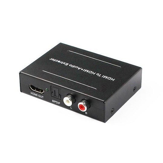HDMI til HDMI + lyd (SPDIF og R / L) - Audio splitter for HDMI 4K - Elkjøp