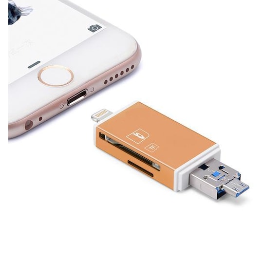 Minnekortadapter for iPhone, iPad, Android - for MicroSD / SD-kort - Elkjøp