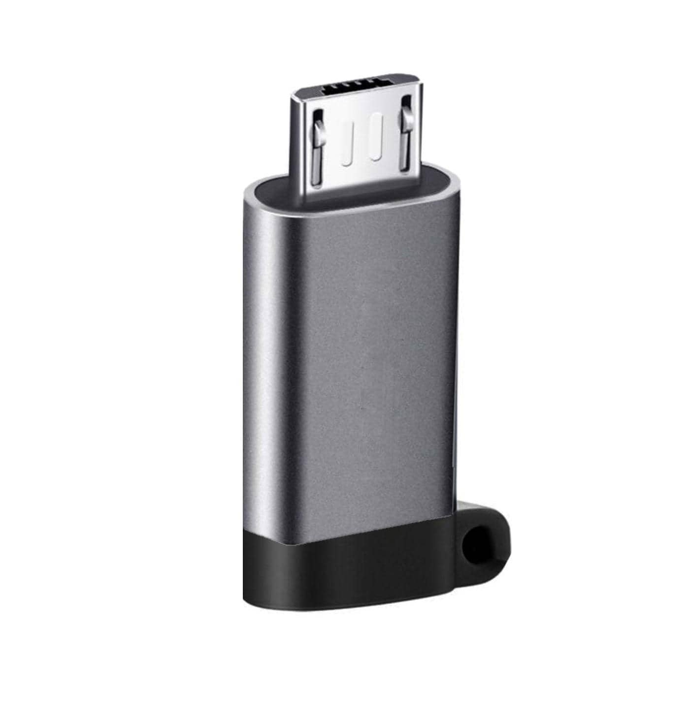 USB-C (hona) till Micro USB (hane) adapter Aluminium grå - Elkjøp