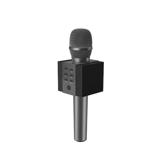 Karaoke mikrofon med Bluetooth högtalare 5W Grafitsvart - Elkjøp