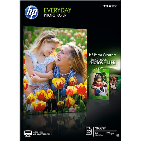 HP fotopapir Glossy A4 - Elkjøp