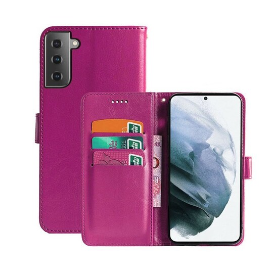 Lommebokdeksel 3-kort Samsung Galaxy S21 - Rosa - Elkjøp