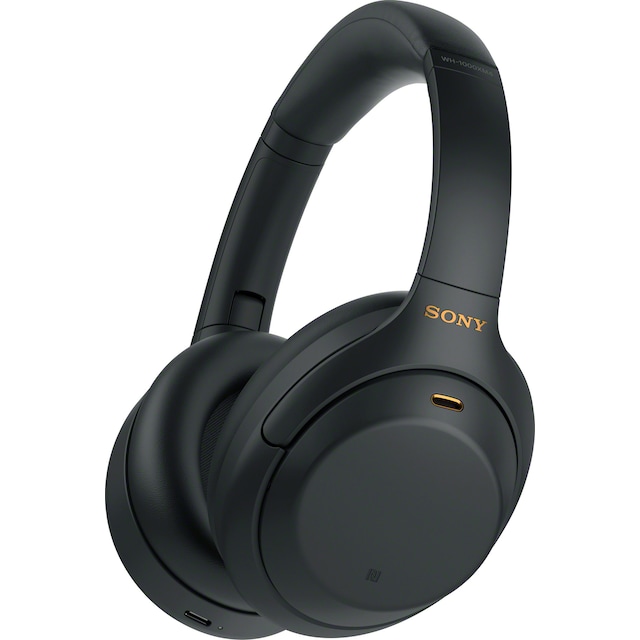 Sony trådlösa around-ear hörlurar WH-1000XM4 (svart)