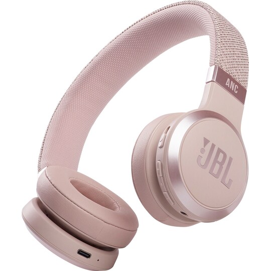 JBL LIVE 460NC trådløse on-ear hodetelefoner (rose) - Elkjøp