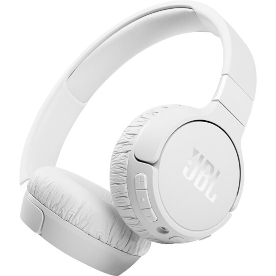 JBL Tune 660NC trådløse on-ear hodetelefoner (hvit) - Elkjøp