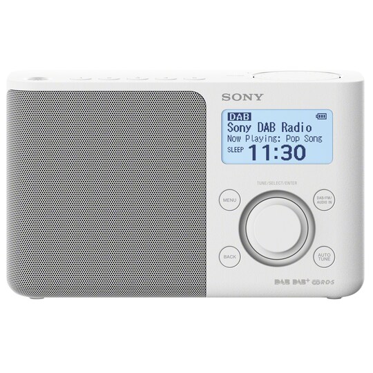 Sony DAB+ radio XDR-S61 (hvit) - Elkjøp