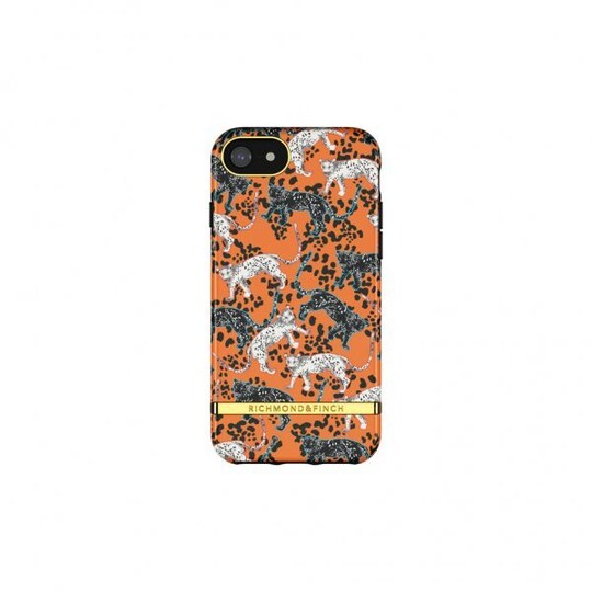 Richmond & Finch iPhone 6/6S/7/8/SE Deksel Oransje Leopard - Elkjøp