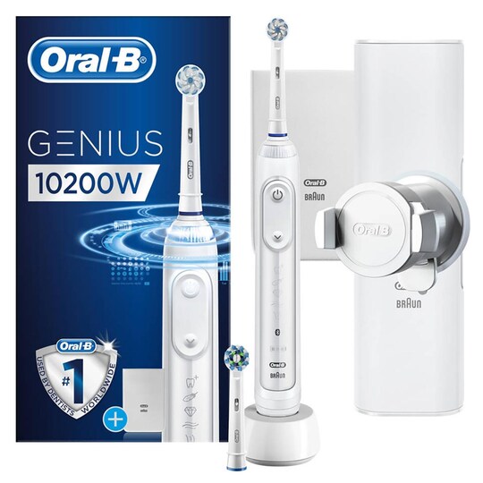 Elektriske tannbørster Genius 10200 W Hvit - Elkjøp